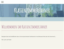Tablet Screenshot of klassenzimmerzahner.ch